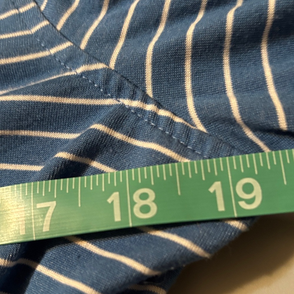 Striped Blue Women's Top (R) - Picture 6 of 7